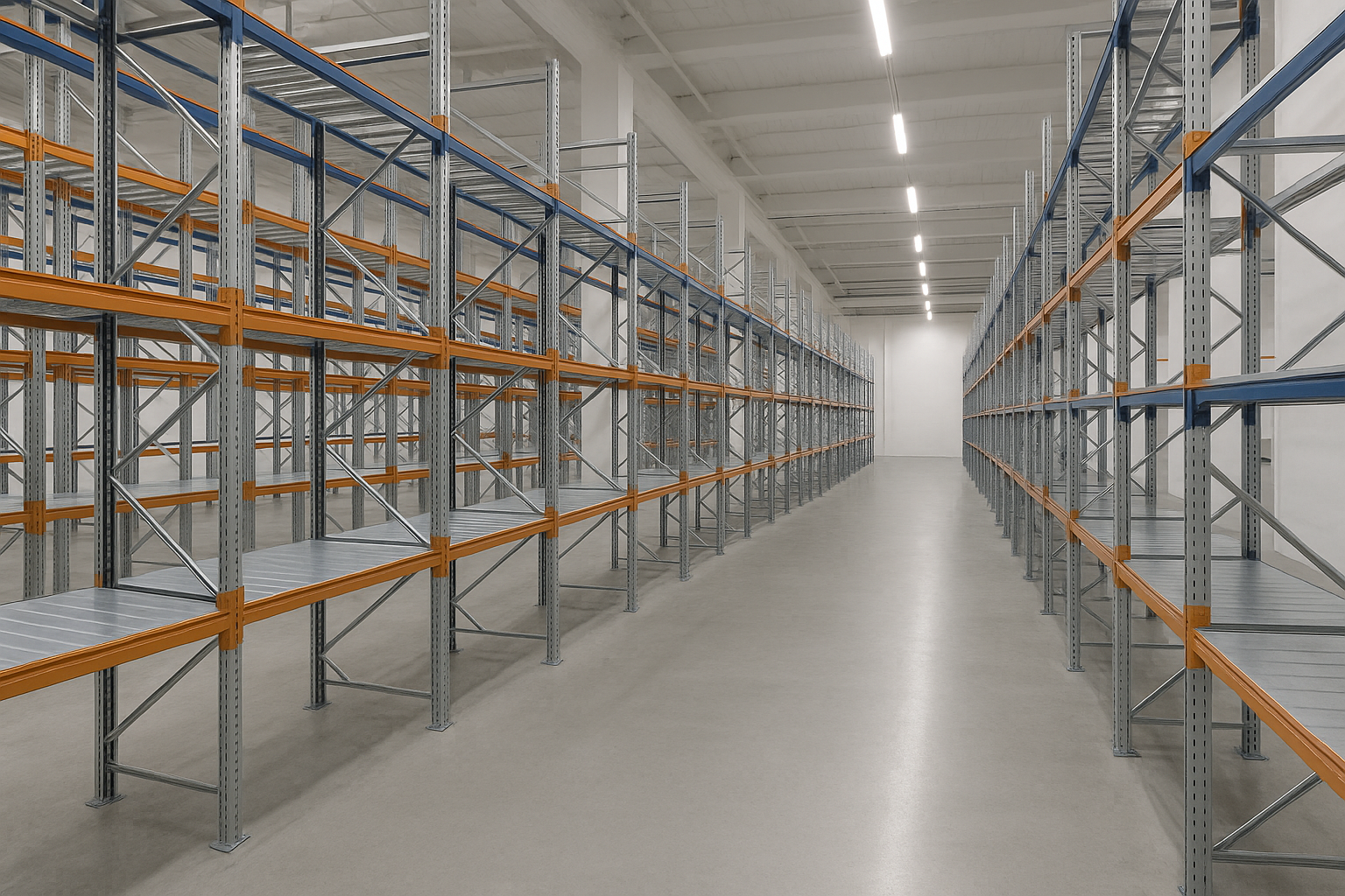 clean image of warehouse racking