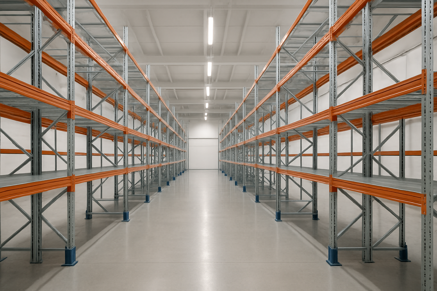clean warehouse racking