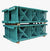 Uprights 240"x42", 3x3 column, 14gauge, 5x8" 2 hole base plate (48" ILO extensions)